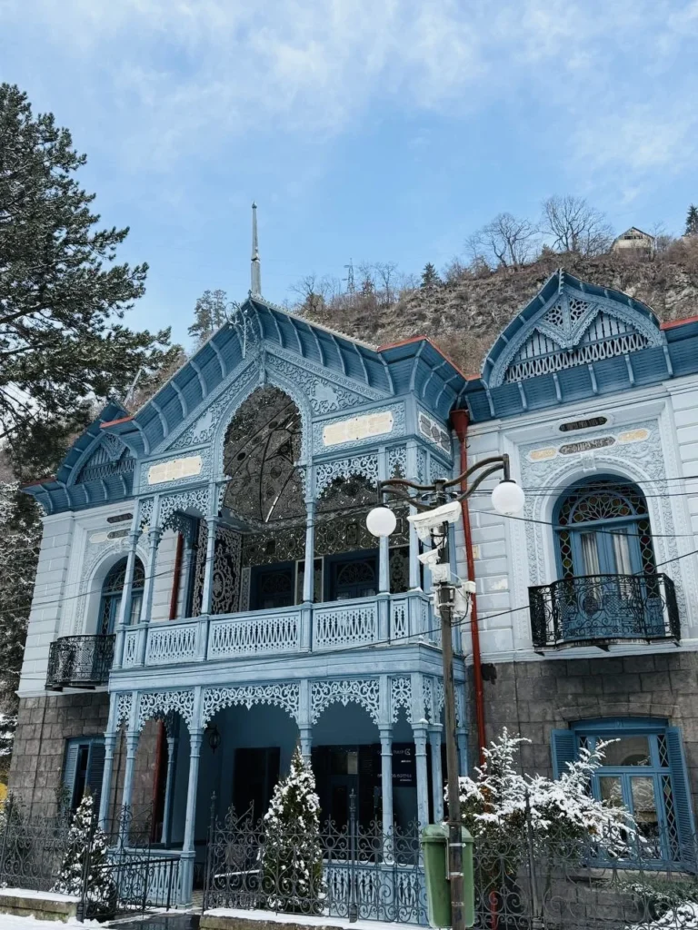 Historic architecture in Borjomi, Georgia.