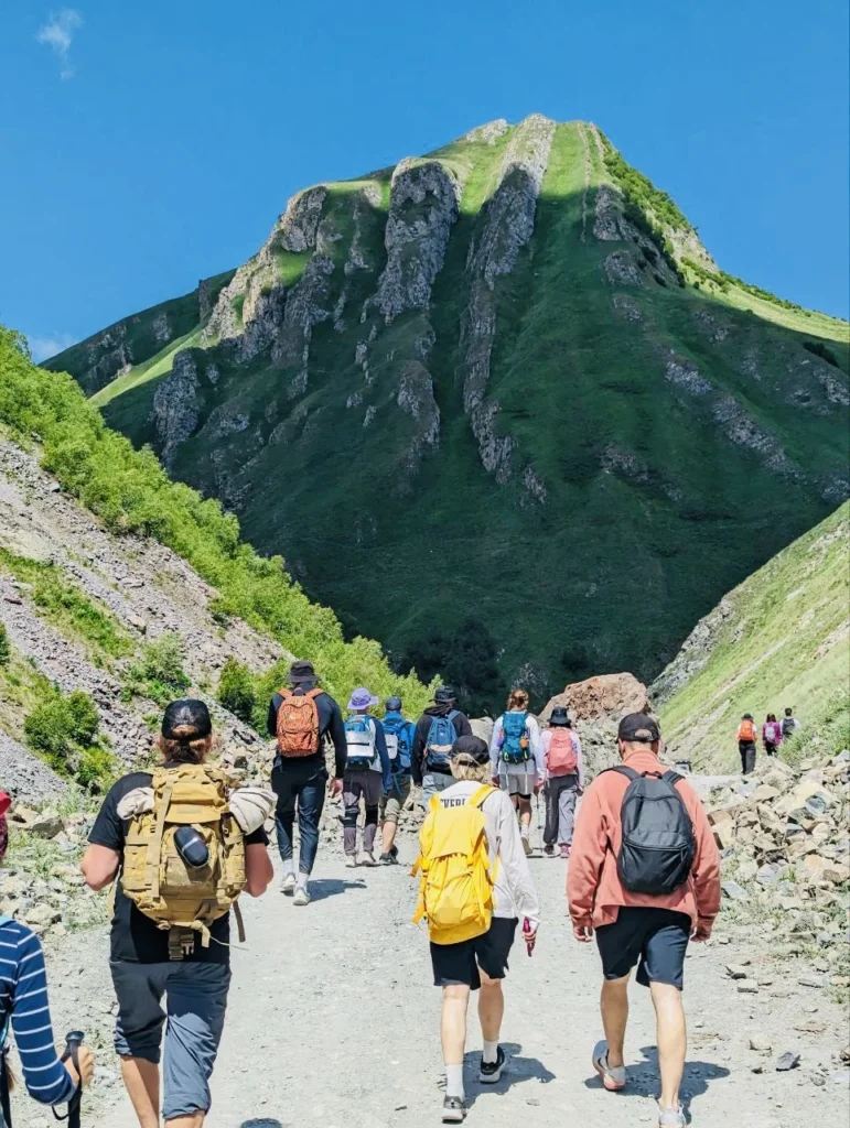 The mountain route through Truso Valley, Georgia.