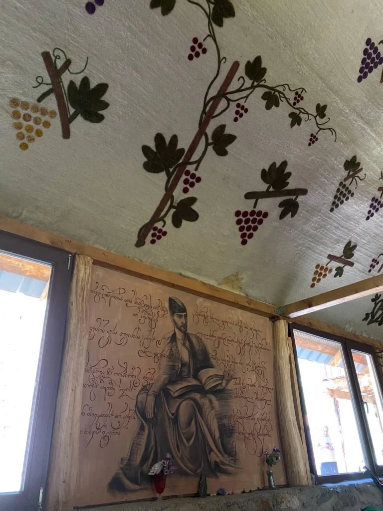 A monastery and its decorated interiors in Truso Valley, Georgia.
