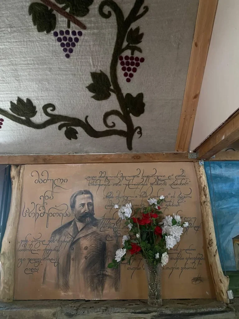 A monastery and its decorated interiors in Truso Valley, Georgia.
