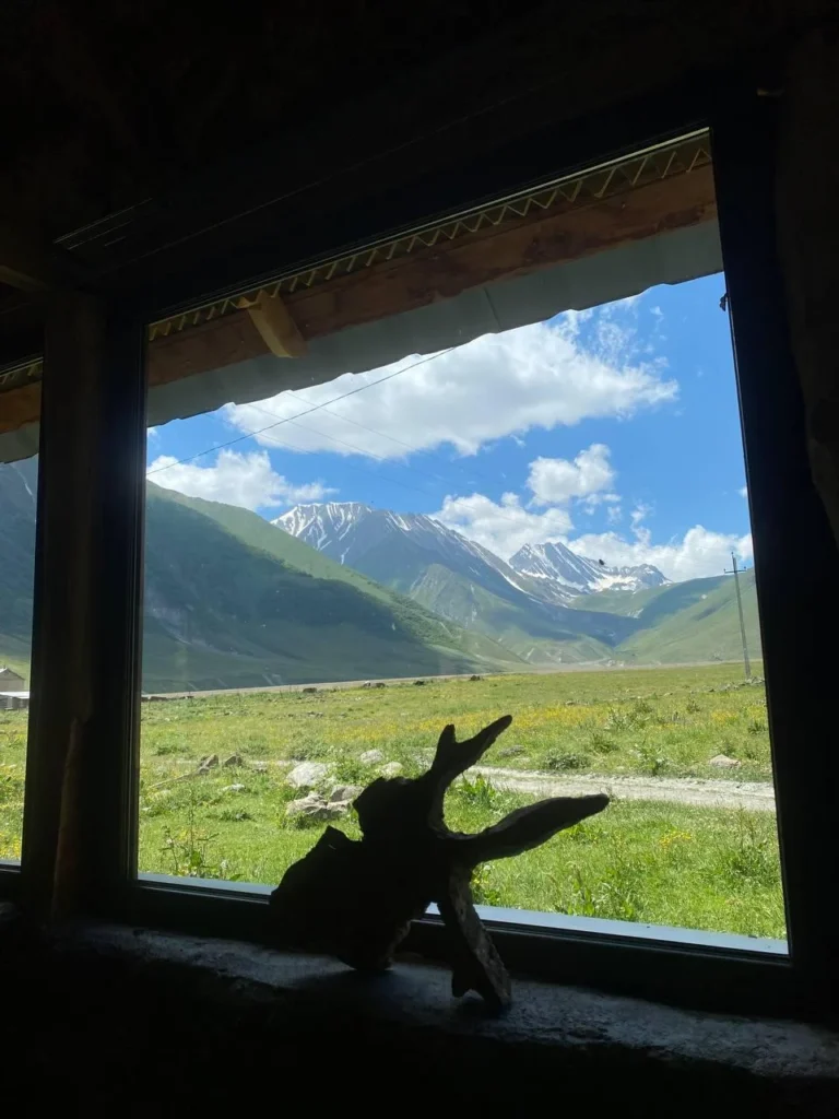 A monastery and its decorated interiors in Truso Valley, Georgia.