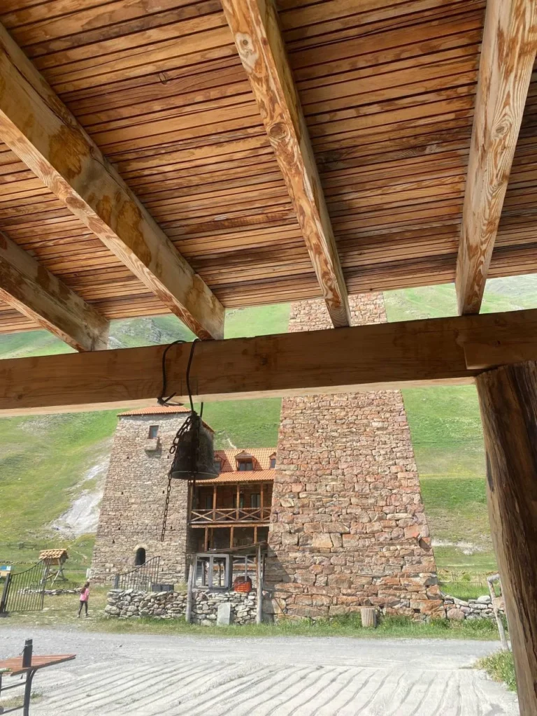 A monastery and its decorated interiors in Truso Valley, Georgia.