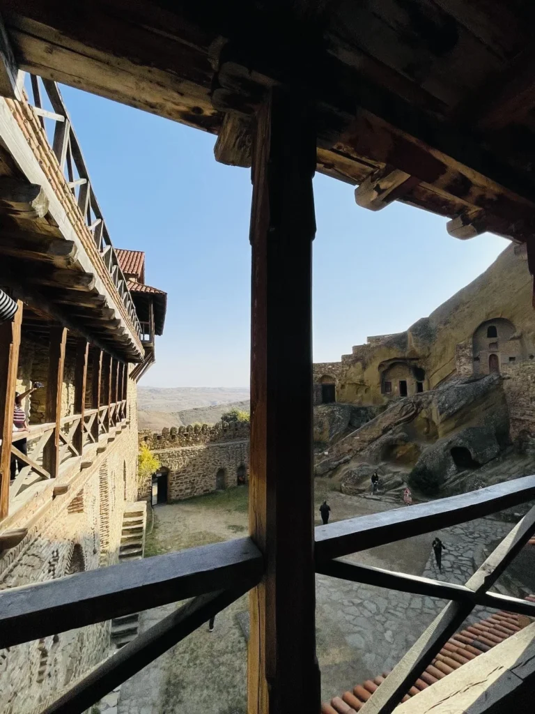 David Gareja Monastery in the rocky semi-desert of eastern Georgia.