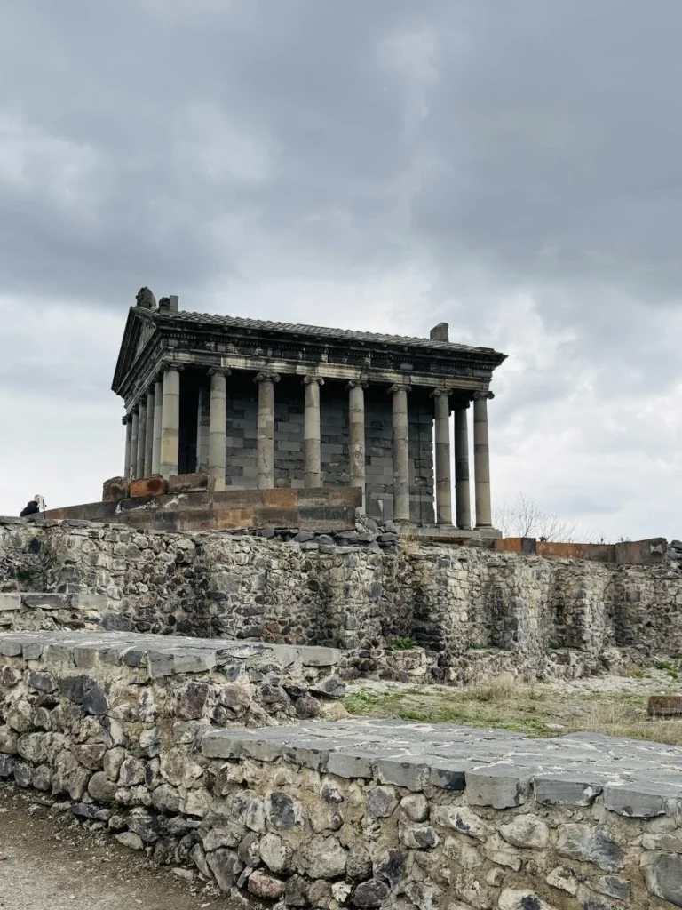 Garni Temple overlooking the Azat River Gorge, Armenia.