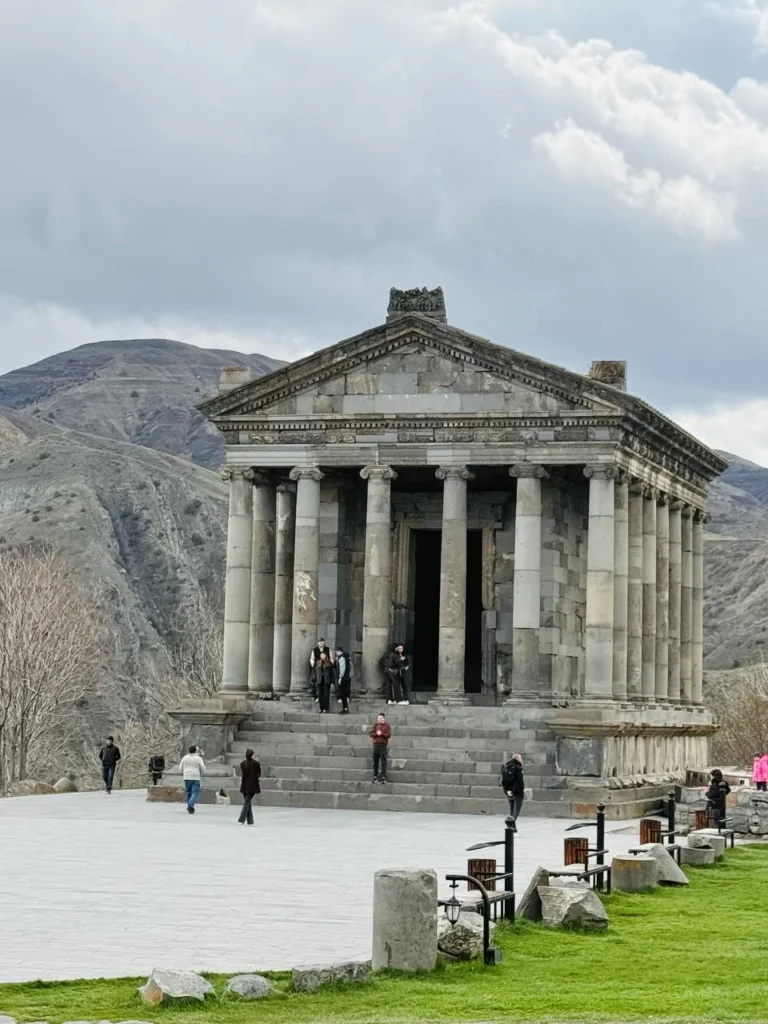 Garni Temple overlooking the Azat River Gorge, Armenia.