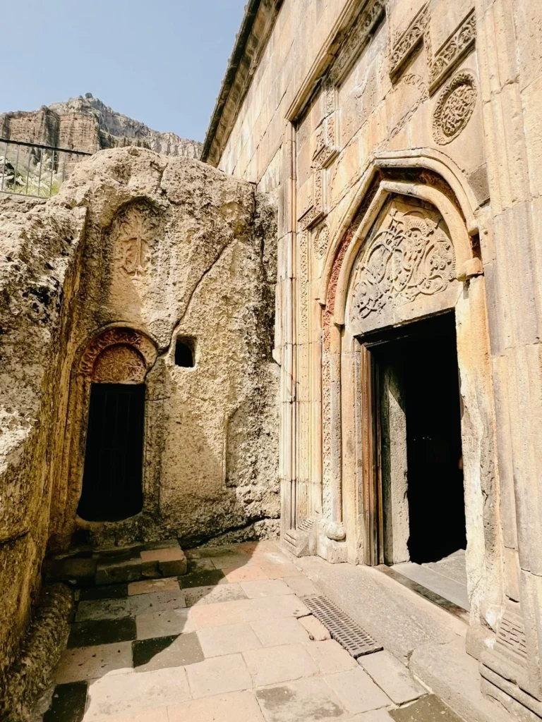 Geghard Monastery and its rock-cut architecture, Armenia.