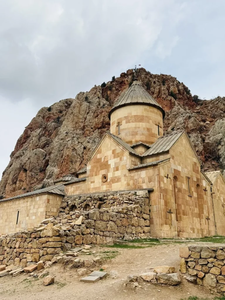 Noravank Monastery among the rocky hills of Armenia.