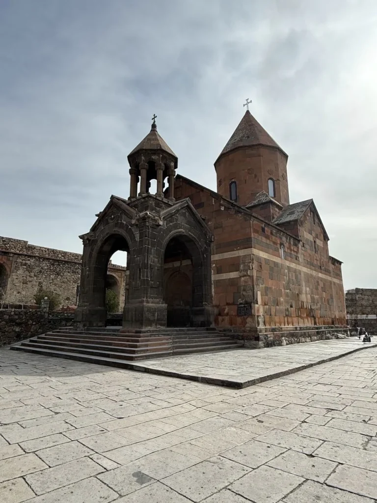 Noravank Monastery among the rocky hills of Armenia.