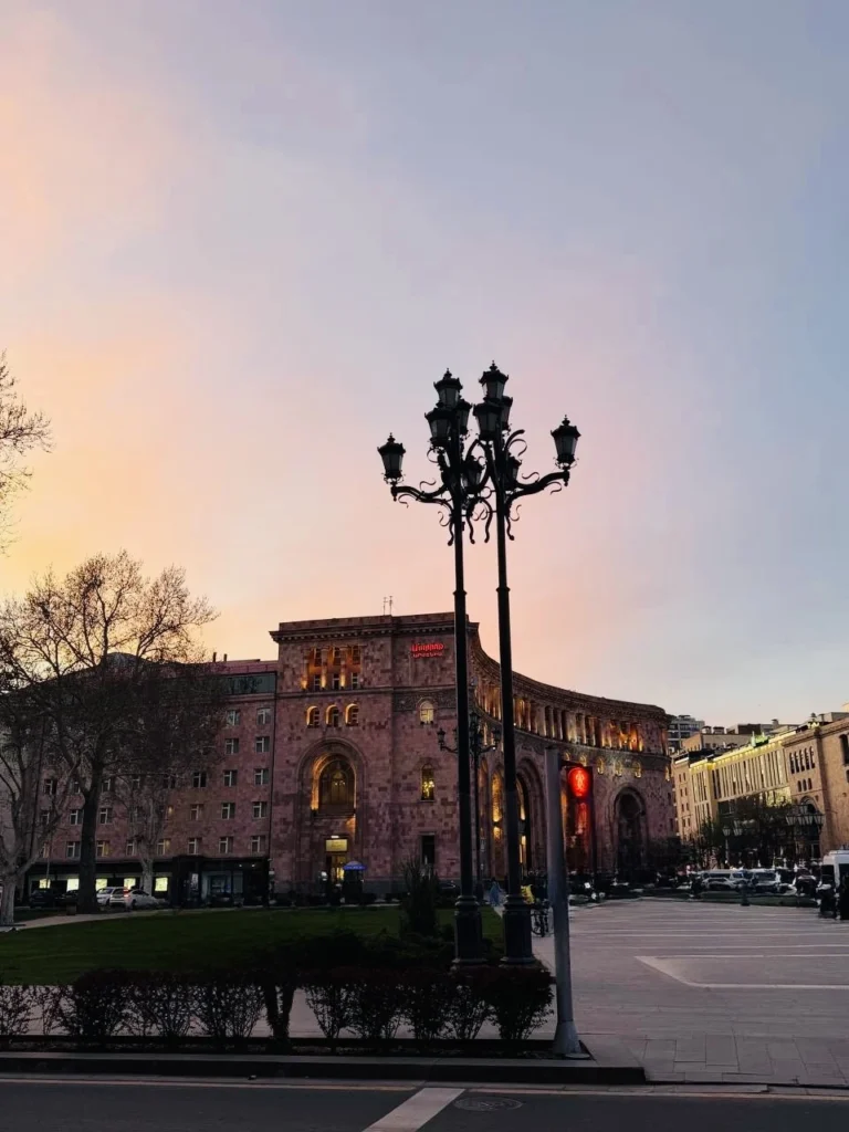 Republic Square in the evening light, Yerevan.