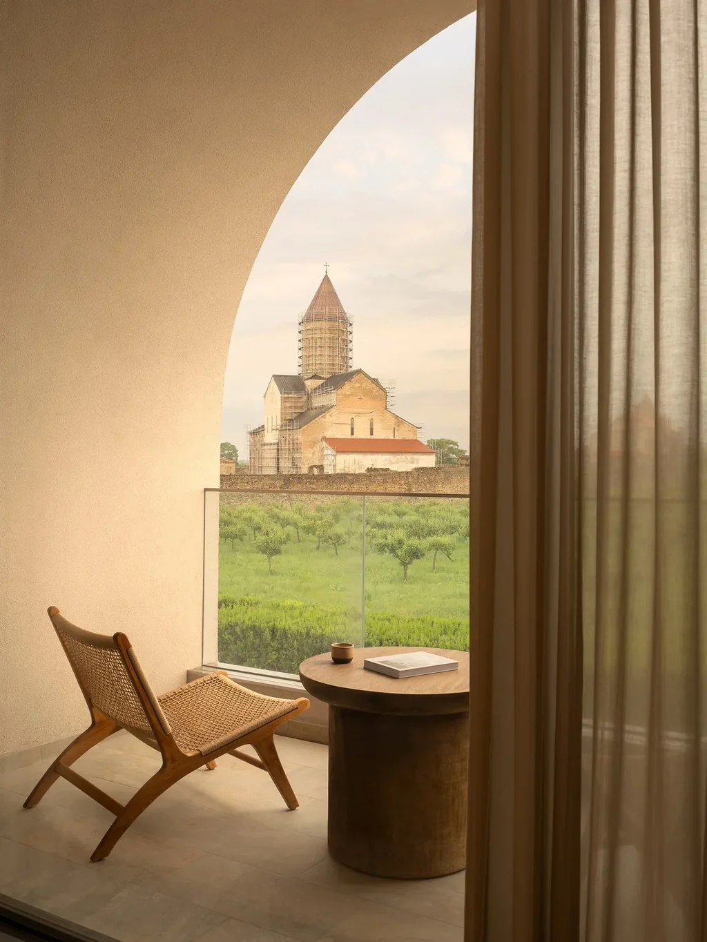 Alaverdi Sanctuary, Wine & Agriculture Resort — Views towards Alaverdi Monastery