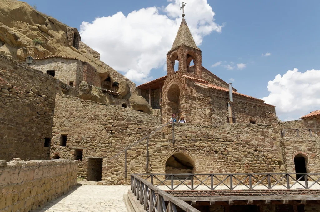 David Gareja Monastery in the rocky semi-desert of eastern Georgia.