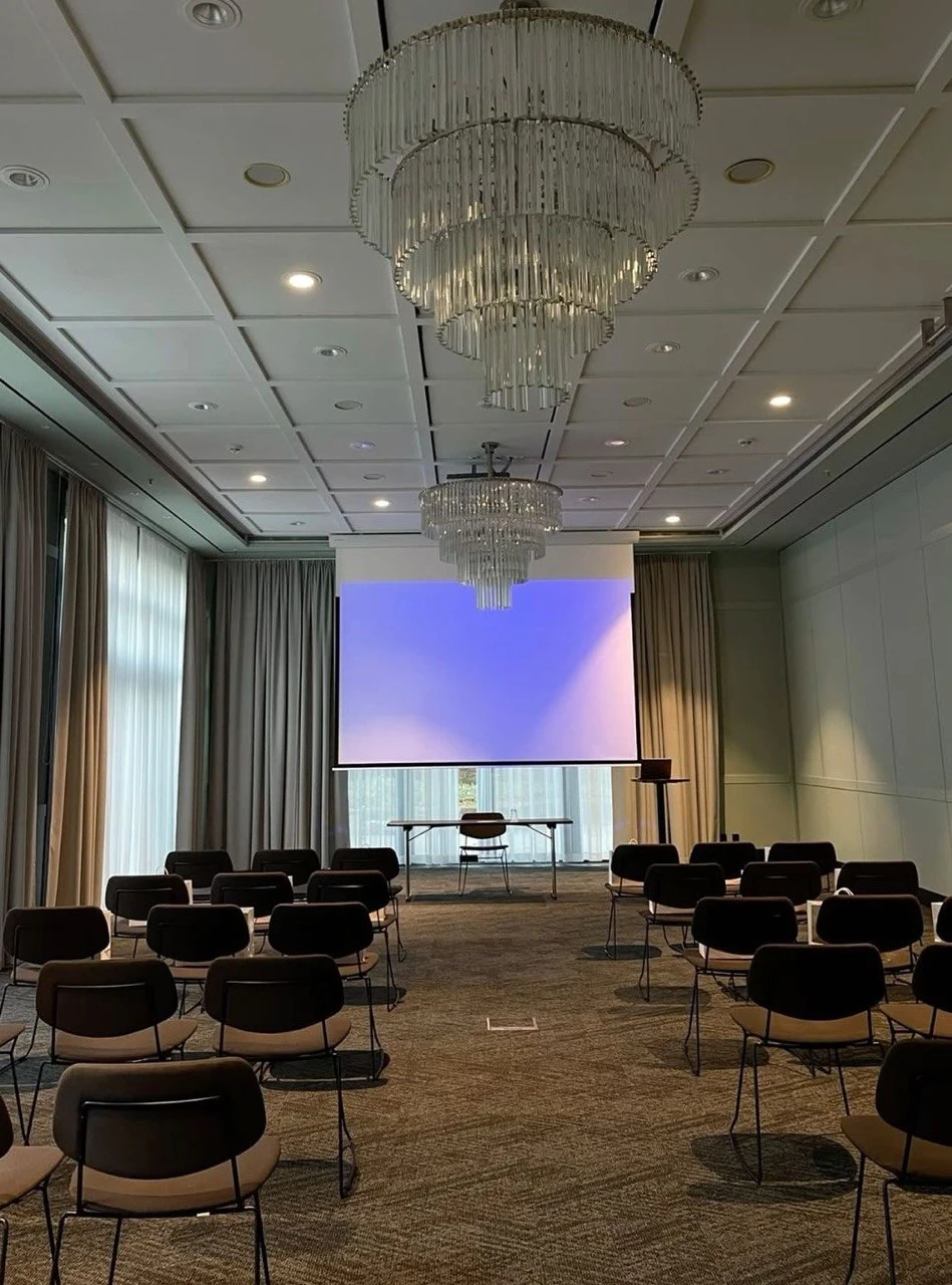 Meeting room with a presentation screen