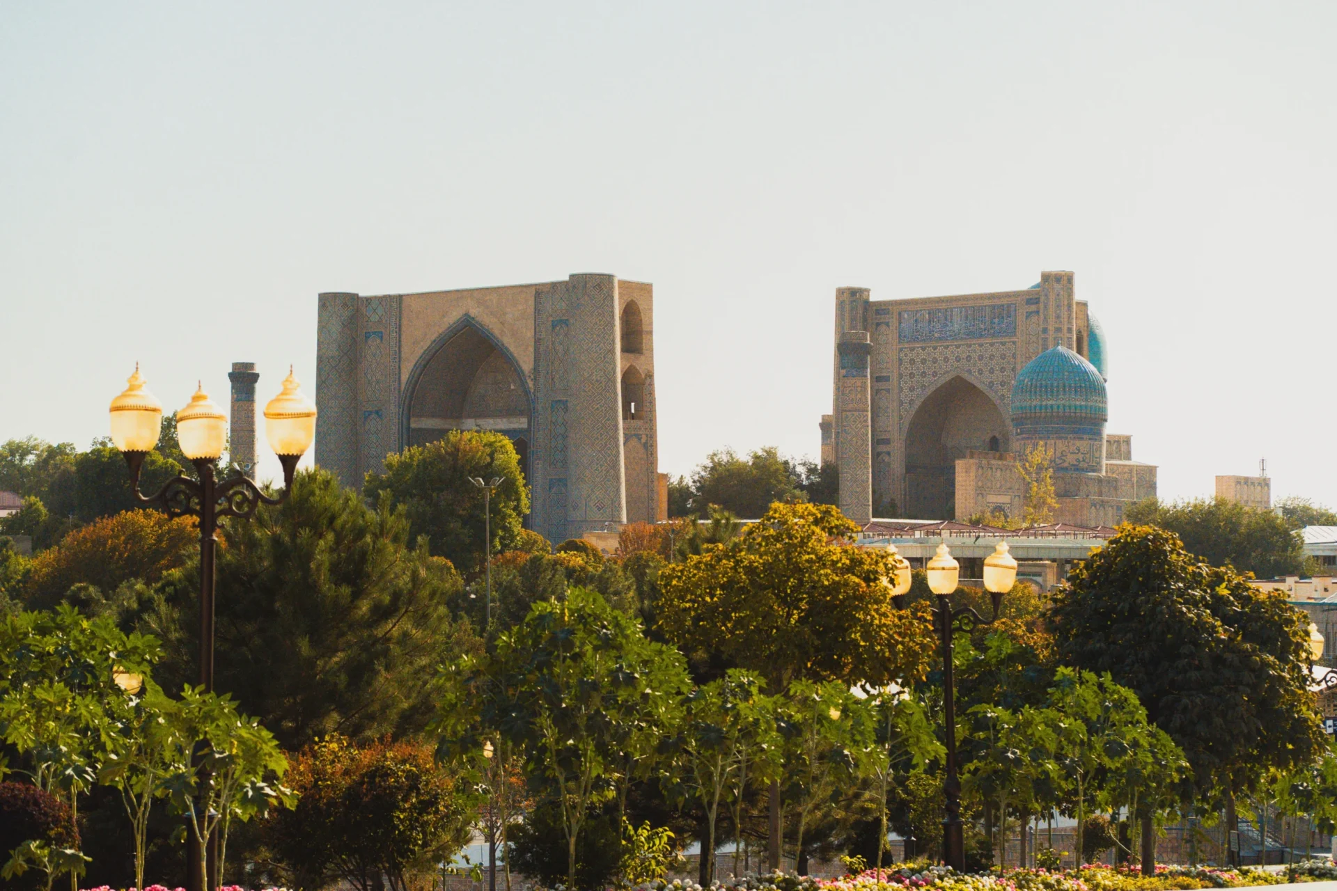Registan Square in Samarkand, Uzbekistan.