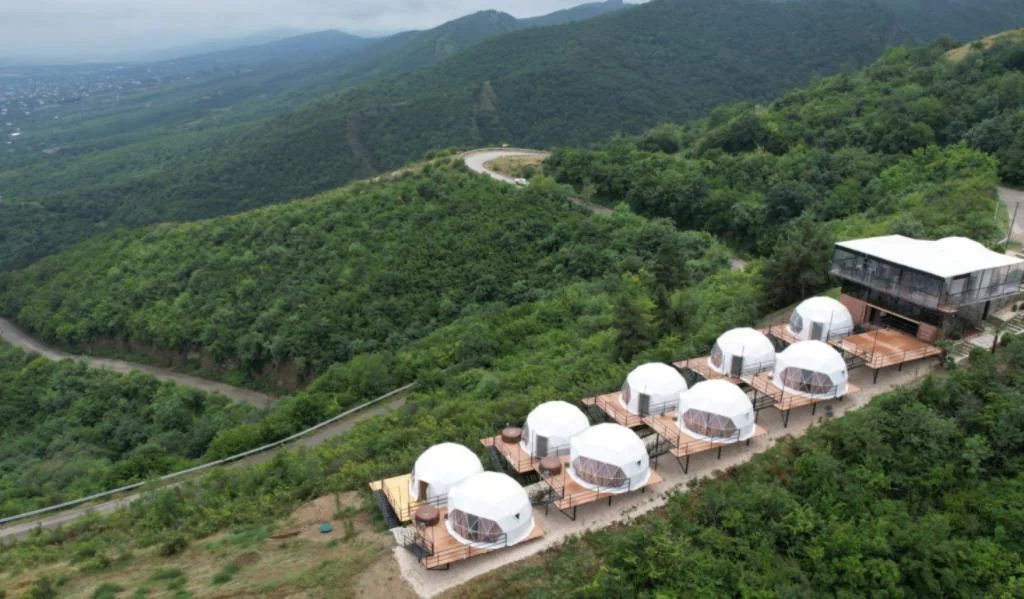 Signagi Glamping — Property from above